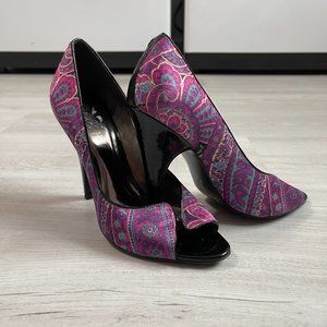 Carlos Santana peep toe sexy HEELS~sz 7.5~super cute!!